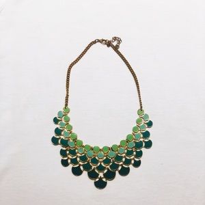 Green Ombré Statement Necklace